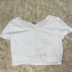 White charlotte russe crop top